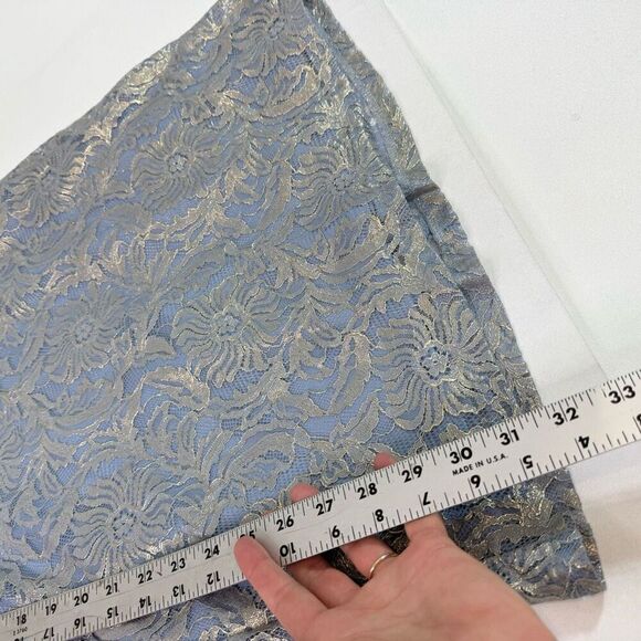 Lulu's Blue and Gold Mini Dress - Picture 7 of 12